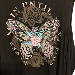 Venus Cold Shoulder T shirt Rock Vibes Large